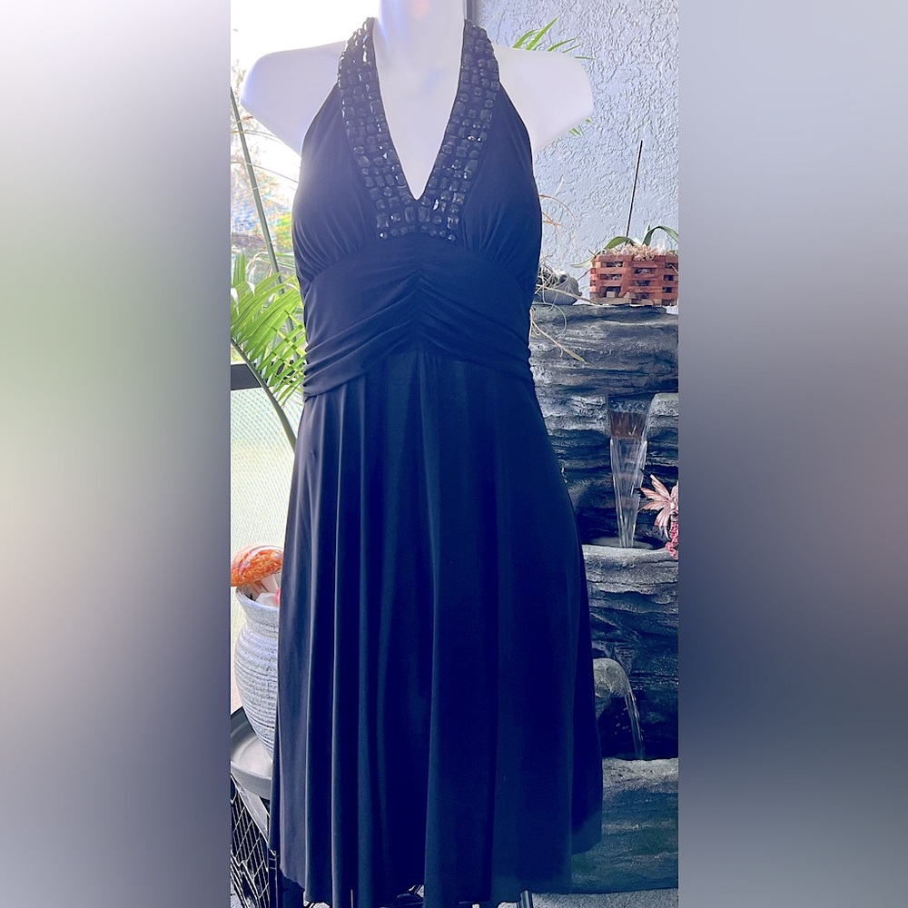 Kathy Roberts evening dress. Black, size 10